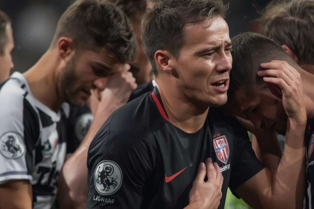 Grave commozione calcio